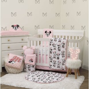 Mickey mouse crib cheap bedding set with bumper